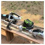 (3pc) EGO POWER+ 56V ELECTRIC LEAF BLOWER AND STRING TRIMMER WITH BATTERY AND CHARGER