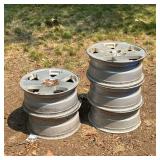 (5pc) JEEP WRANGLER 5-SPOKE ALLOY WHEELS