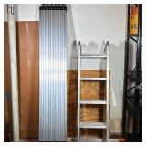 (2pc) KRAUSE MULTIMATIC MULTI-POSITION LADDER AND LITTLE GIANT TELESCOPING PLANK