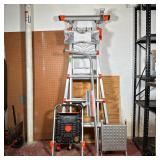 (6pc) LITTLE GIANT ALUMINUM MULTI-POSITION LADDER WITH ACCESSORIES