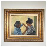 OLAF PALM (AMERICAN, 1935-2000) OIL PAINTING