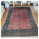 PAKISTANI BOKHARA STYLE WOOL AREA RUG