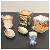 (9pc) JAPANESE PORCELAIN AND CERAMIC TABLEWARE ASSORTMENT