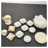 (18pc) COLLECTION OF FRENCH LIMOGES PORCELAIN TABLEWARE INCLUDING TRESSEMANN & VOGT AND PILLIVUYT