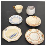 (6pc) COLLECTION OF SIX PIECES OF ENGLISH POTTERY AND PORCELAIN TABLEWARE