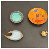 (3pc) DE PASSILLE-SYLVESTRE, OPPENHEIM, AND W.M. ROGERS ENAMELWARE COLLECTION