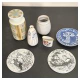 (7pc) COLLECTION OF ROYAL COPENHAGEN, NYMOLLE, AND STUDIO FRIS CERAMICS