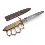WWI US Army 1918 LF&C Trench Knife & Scabbard
