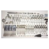 92 Pc Stieff Sterling Silver Puritan Set for 12