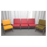 Mid Century Modern Chairs & Sofa Set (Royal Metal)