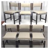 6 Designer Roche Bobois Dining Chairs