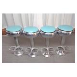 (4) Art Deco Soda Fountain Bar Stools
