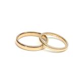Pair of 1915 14K Gold Wedding Band Rings