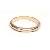 Vintage 14K Yellow Gold Wedding Band Ring Sz 5.25