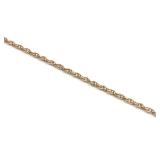 14K Yellow Gold Twist Rope Necklace (20" Long)