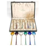 David Andersen 14 pc Sterling Spoon & Fork Set