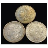 (3) 1921 Morgan Dollar US Coins