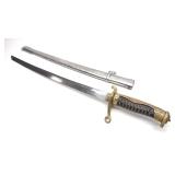 WW2 Japanese Military Police Short Sword +Scabbard