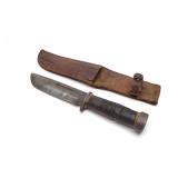 WW2 US Army Cattaraugus 2250 Combat Knife & Sheath