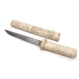 Antique Japanese Bone Tanto Dagger
