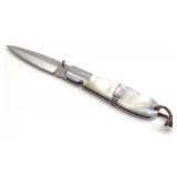 A.G. Russell Pearl & Abalone Handle Folding Knife