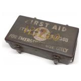 Vintage WWII US Army Jeep Mounted First Aid Kit