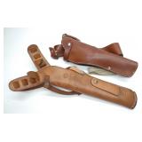 (2) Smith Wesson & Bianchi Large Leather Holsters