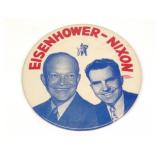 1952 Eisenhower - Nixon Campaign Pin (Large)