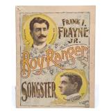 1891 Frank I. Frayne Jr. Boy Ranger Songster Book