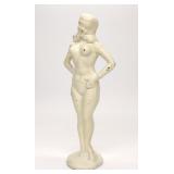 Art Deco Cast Iron Nude Woman Sculpture / Doorstop