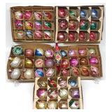 (61) Vintage Glass Figural Christmas Ornaments