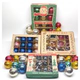 69 Vintage Larger Round Glass Christmas Ornaments