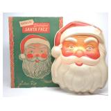 Vintage Royalite Santa Face W/ Original Box