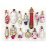 (13) Vintage Figural Christmas Light Bulbs