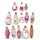 (13) Vintage Christmas Figural Light Bulbs