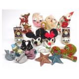 (22) Vintage Japan Figural Christmas Ornaments
