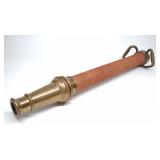 Vintage 30" Large Red Wrapped Fire Nozzle