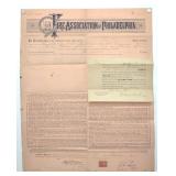 Antique c1900 Philadelphia Fire Insurance Document