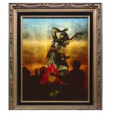 Count Agazzi Original Reverse Glass Painting