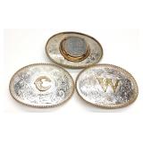 3 Montana Silversmiths Belt Buckles