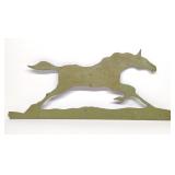 Vintage Metal Horse Plaque
