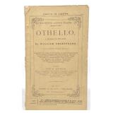 1876 Othello William Shakespeare De Witts Playbill