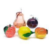 5 Vintage Paper Weights (Chet Cole, GES, Lenox)