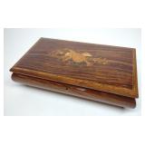 Italian Inlaid Music Jewelry Box w/ Reuge Movement