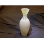 White Lavorazione Arte Murano decorative vase; made in italy