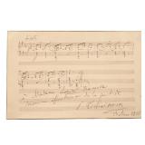 LOT 41 | PYTOR ILYICH TCHAIKOVSKY (1840-1893) | Musical quotation from the Orchestral Suite No. 3 in