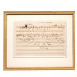 LOT 43 | HECTOR BERLIOZ & LOUIS THEODORE GOUVY | Two-sided musical manuscript by two different compo