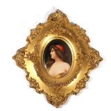 LOT 54 | BERLIN K.P.M. OVAL PORCELAIN PLAQUE, LATE 19TH C. | Una Gitana, with impressed sceptre mark
