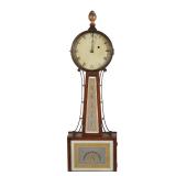 LOT 65 | SIMON WILLARD BANJO CLOCK | Simon Willard, Roxbury MA patent timepiece. Cross banded mahoga
