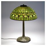 LOT 117 | TIFFANY STUDIOS TABLE LAMP | Tiffany studios leaded glass table lamp, Pomegranate pattern,